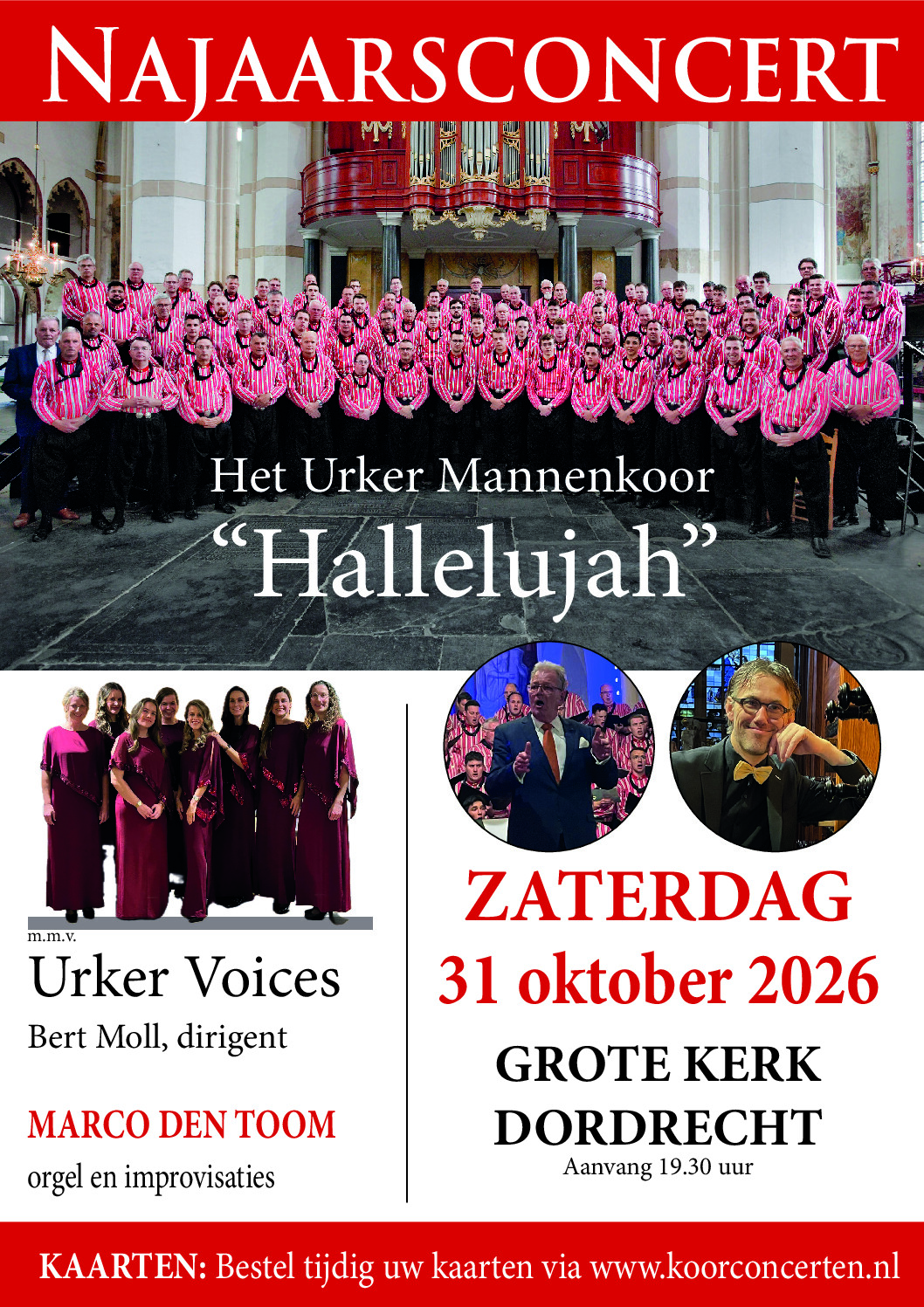 Najaarsconcert Urker mannenkoor “Hallelujah”